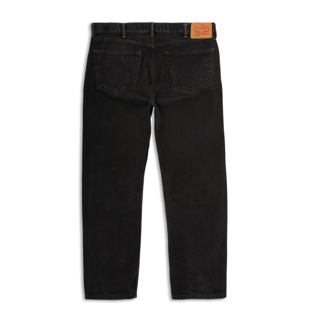Levi's VTG Charcoal Black Denim Pants 505 Straight Regular Fit - Size 36 x 32